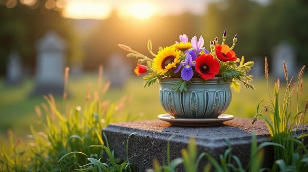 Comment choisir des fleurs céramiques pour cimetière